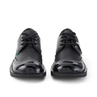 Kick Lo Brogue in pelle nera da donna