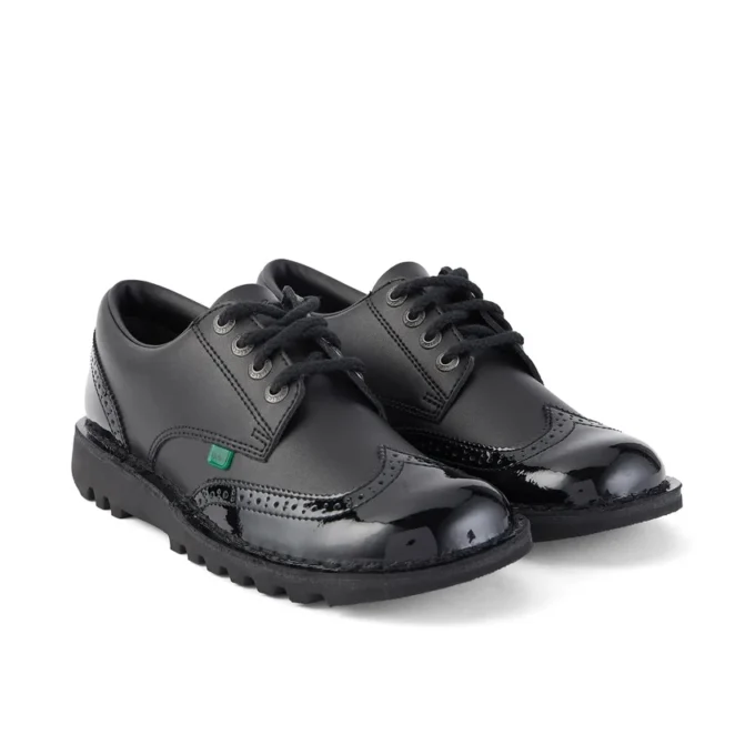 Kick Lo Brogue in pelle nera da donna Kick Lo Brogue in pelle nera da donna
