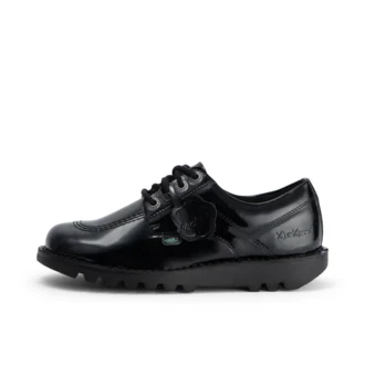 Kick Lo da donna in pelle alternativa verniciata nera