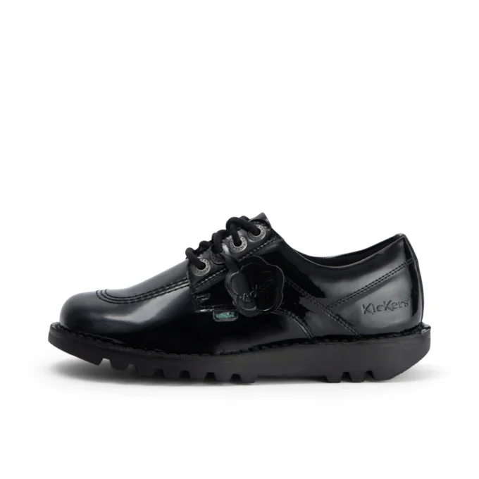 Kick Lo da donna in pelle alternativa verniciata nera Kick Lo da donna in pelle alternativa verniciata nera