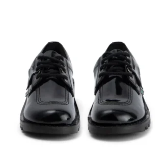 Kick Lo da donna in pelle alternativa verniciata nera