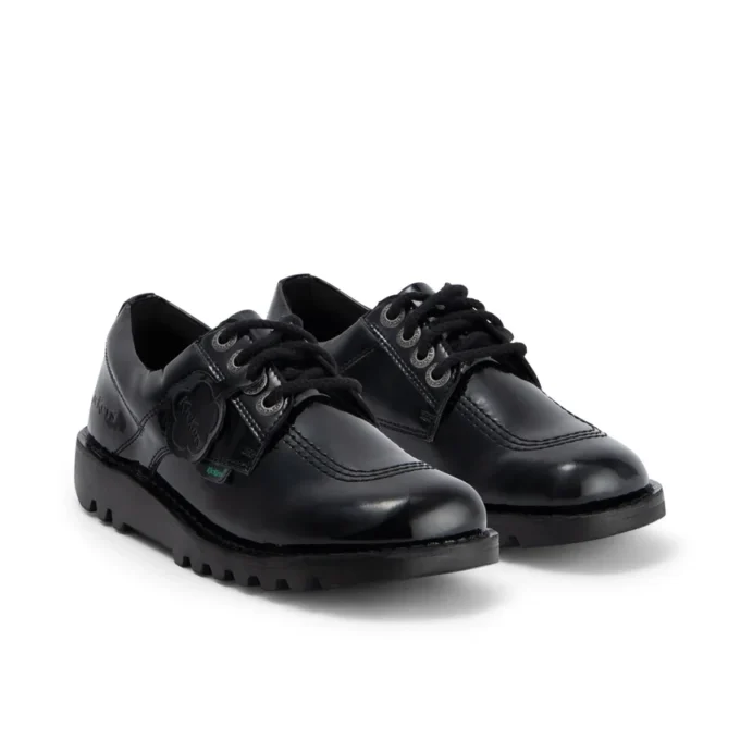 Kick Lo da donna in pelle alternativa verniciata nera Kick Lo da donna in pelle alternativa verniciata nera