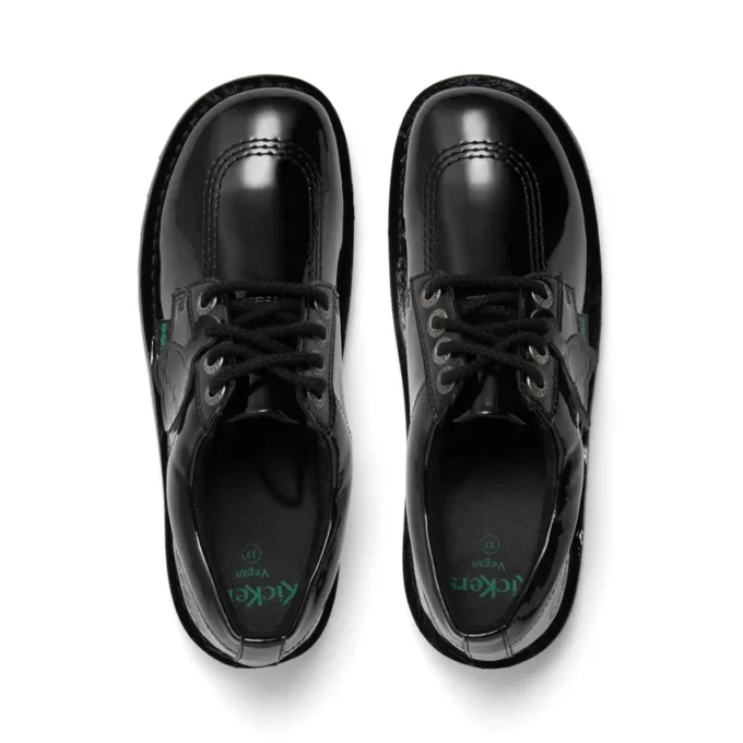 Kick Lo da donna in pelle alternativa verniciata nera Kick Lo da donna in pelle alternativa verniciata nera