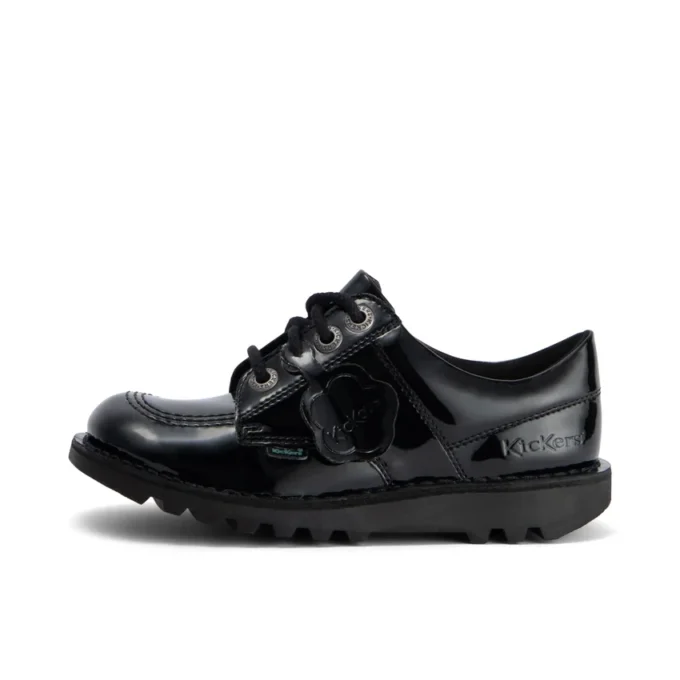 Kick Lo da ragazza in similpelle verniciata nera Kick Lo da ragazza in similpelle verniciata nera