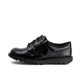 Kick Lo da ragazza in similpelle verniciata nera