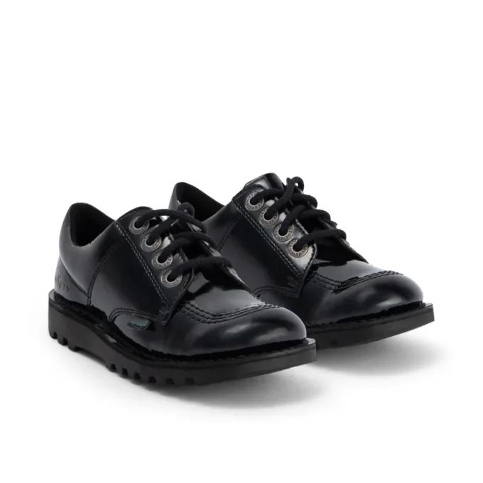 Kick Lo da ragazza in similpelle verniciata nera Kick Lo da ragazza in similpelle verniciata nera