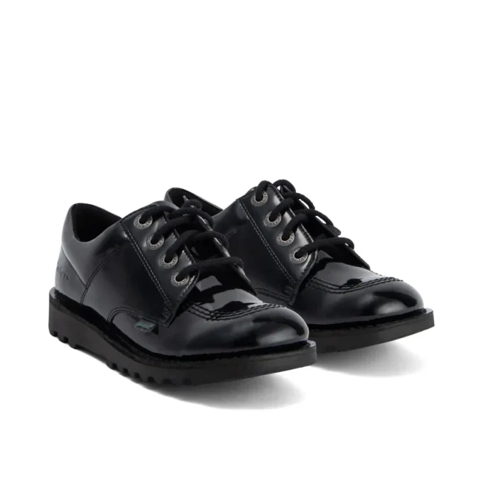 Kick Lo da ragazza in similpelle verniciata nera Kick Lo da ragazza in similpelle verniciata nera