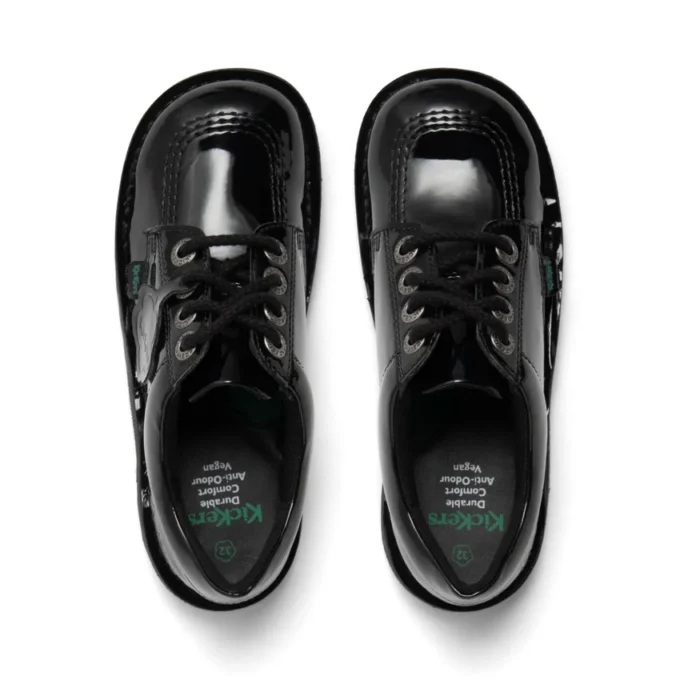 Kick Lo da ragazza in similpelle verniciata nera Kick Lo da ragazza in similpelle verniciata nera