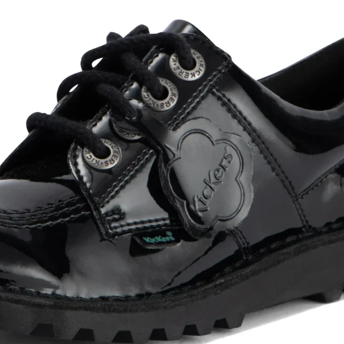 Kick Lo da ragazza in similpelle verniciata nera Kick Lo da ragazza in similpelle verniciata nera