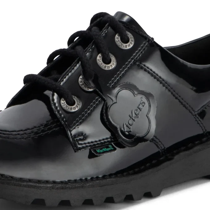 Kick Lo da ragazza in similpelle verniciata nera Kick Lo da ragazza in similpelle verniciata nera