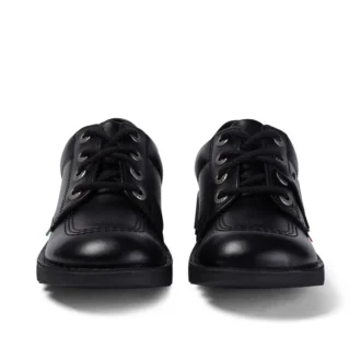 Kick Lo in pelle nero unisex per ragazzi