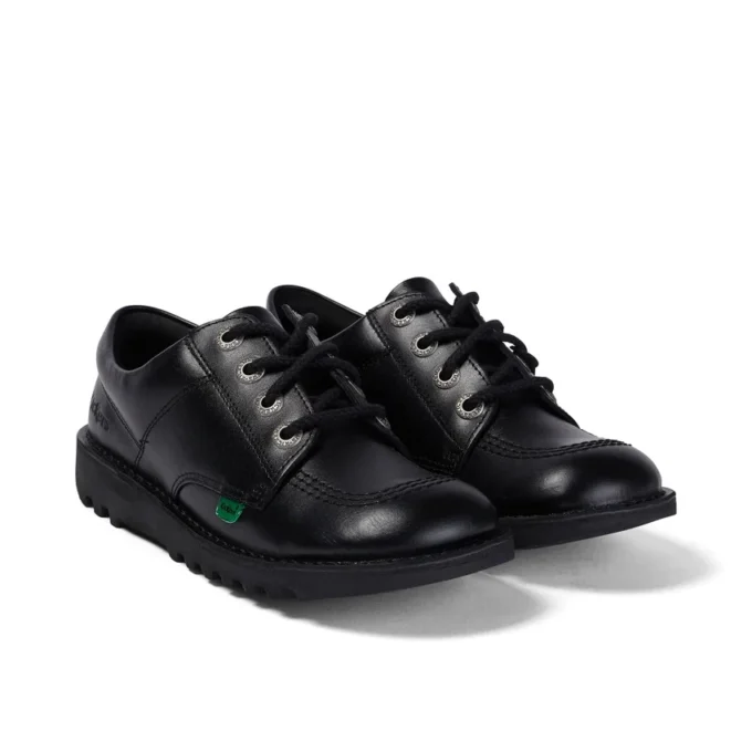 Kick Lo in pelle nero unisex per ragazzi Kick Lo in pelle nero unisex per ragazzi