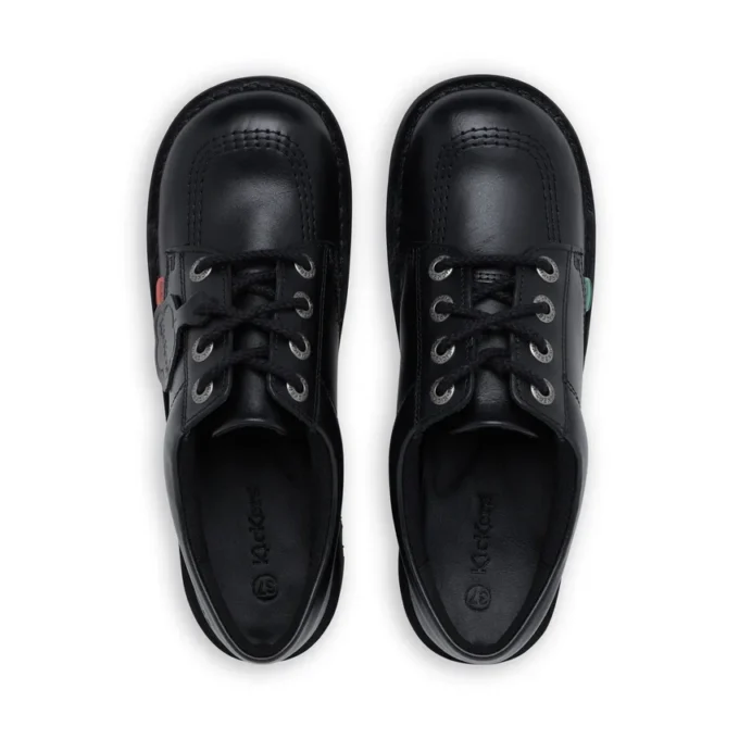 Kick Lo in pelle nero unisex per ragazzi Kick Lo in pelle nero unisex per ragazzi