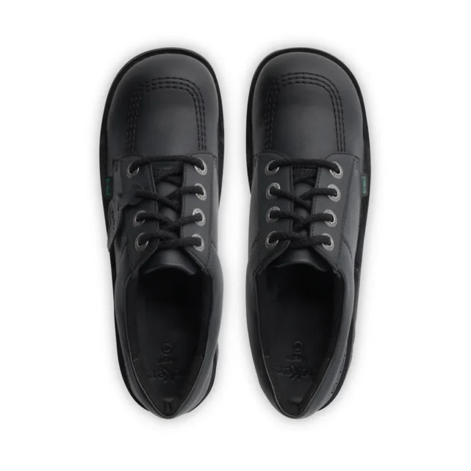 Kick Lo in pelle per ragazzi unisex, nero Kick Lo in pelle per ragazzi unisex, nero