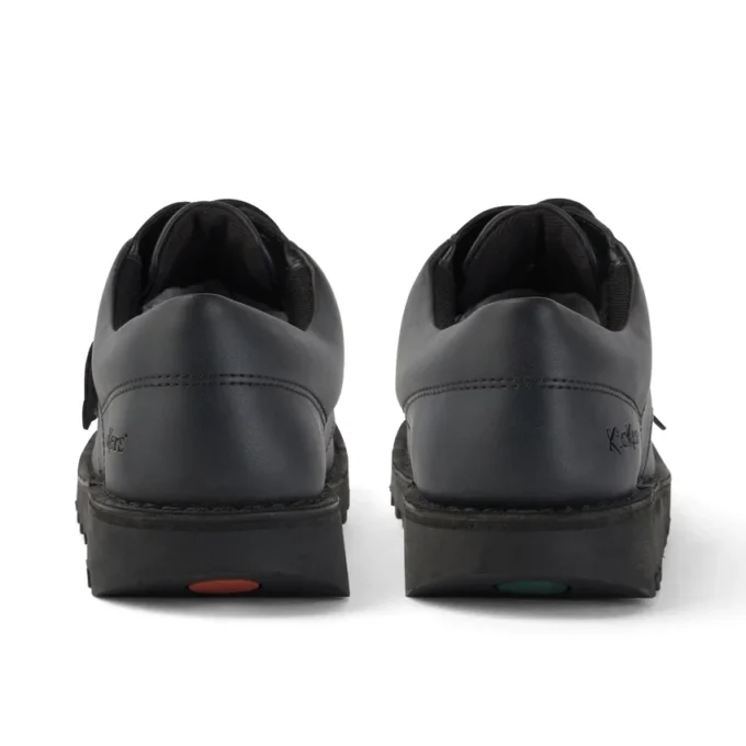 Kick Lo in pelle per ragazzi unisex, nero Kick Lo in pelle per ragazzi unisex, nero