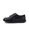 Kick Lo Mix Mesh in pelle nera unisex per ragazzi Kick Lo Mix Mesh in pelle nera unisex per ragazzi