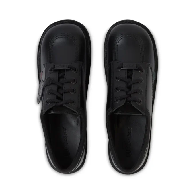 Kick Lo Mix Mesh in pelle nera unisex per ragazzi Kick Lo Mix Mesh in pelle nera unisex per ragazzi