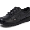 Kick Lo Mix Mesh in pelle nera unisex per ragazzi Kick Lo Mix Mesh in pelle nera unisex per ragazzi