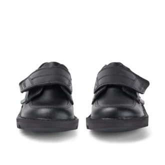 Kick Lo Scuff in pelle nera per neonati maschi