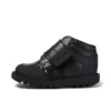 Kick Mid Scuff in pelle nera per bambini Kick Mid Scuff in pelle nera per bambini