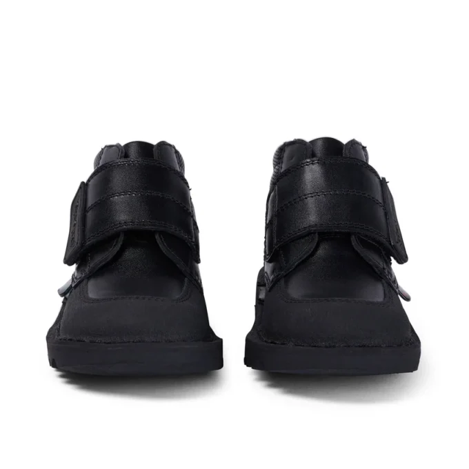 Kick Mid Scuff in pelle nera per bambini Kick Mid Scuff in pelle nera per bambini
