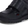 Kick Mid Scuff in pelle nera per bambini Kick Mid Scuff in pelle nera per bambini