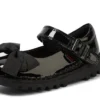 Kick Mj Bow in similpelle verniciata nera per bambine Kick Mj Bow in similpelle verniciata nera per bambine