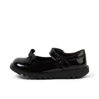 Kick Mj Bow in vernice nera per ragazze