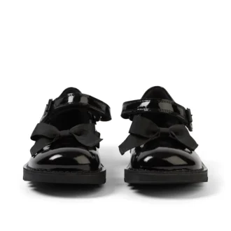 Kick Mj Bow in vernice nera per ragazze