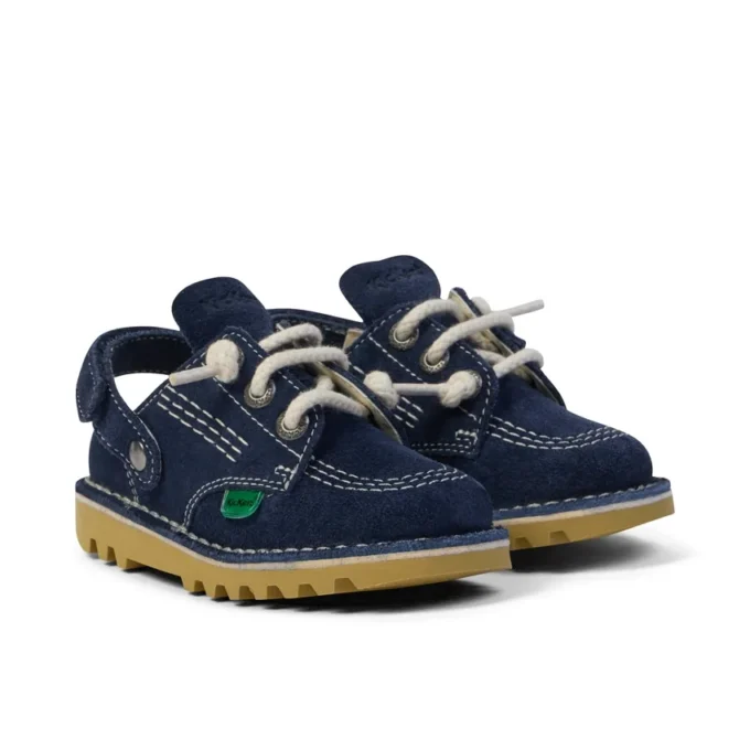 Kick Mule unisex per neonati in pelle scamosciata blu navy Kick Mule unisex per neonati in pelle scamosciata blu navy