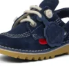 Kick Mule unisex per neonati in pelle scamosciata blu navy Kick Mule unisex per neonati in pelle scamosciata blu navy