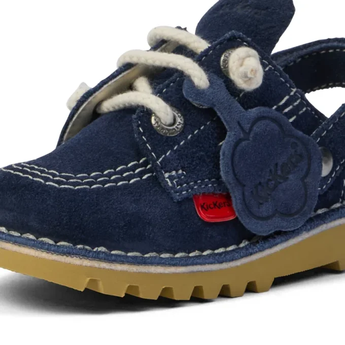 Kick Mule unisex per neonati in pelle scamosciata blu navy Kick Mule unisex per neonati in pelle scamosciata blu navy