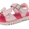 Kick Sandal in pelle rosa per bambine Kick Sandal in pelle rosa per bambine