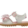Kick Sandal per bambine in pelle bianca Kick Sandal per bambine in pelle bianca