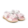 Kick Sandal per bambine in pelle bianca Kick Sandal per bambine in pelle bianca