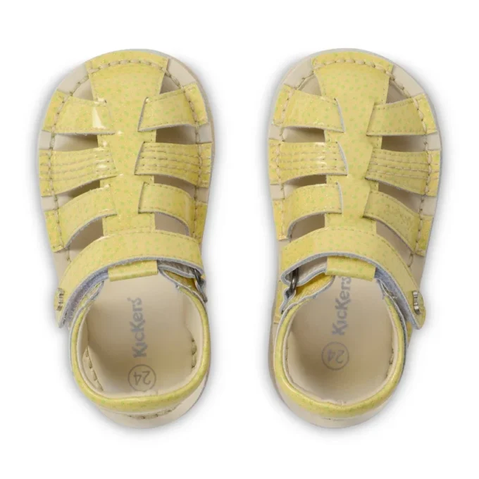 Kick Sandal unisex per neonati Fruit giallo chiaro Kick Sandal unisex per neonati Fruit giallo chiaro