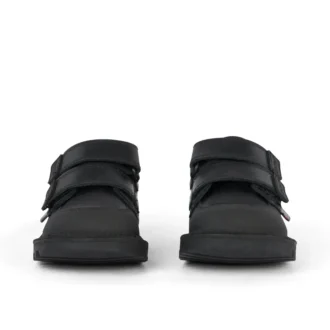 Kick Scuff Twin in pelle nera per bambini