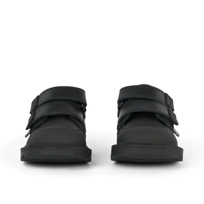 Kick Scuff Twin in pelle nera per bambini Kick Scuff Twin in pelle nera per bambini