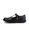 Kick T-Bar in pelle nera per ragazze Kick T-Bar in pelle nera per ragazze