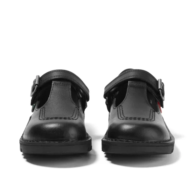 Kick T-Bar in pelle Vel nera per bambine Kick T-Bar in pelle Vel nera per bambine