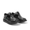 Kick T-Bar in pelle velour nera per ragazze Kick T-Bar in pelle velour nera per ragazze