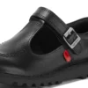 Kick T-Bar in pelle velour nera per ragazze Kick T-Bar in pelle velour nera per ragazze
