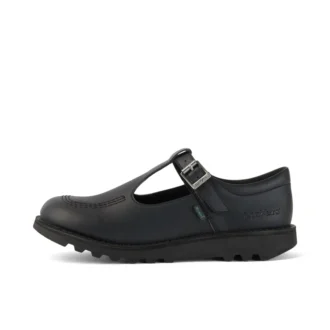 Kick T-Bar in similpelle nera per ragazze