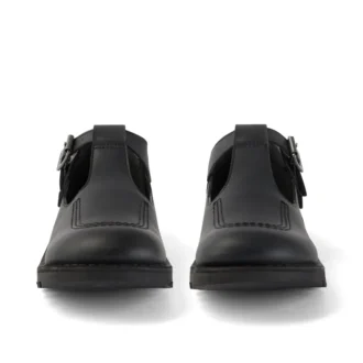 Kick T-Bar in similpelle nera per ragazze