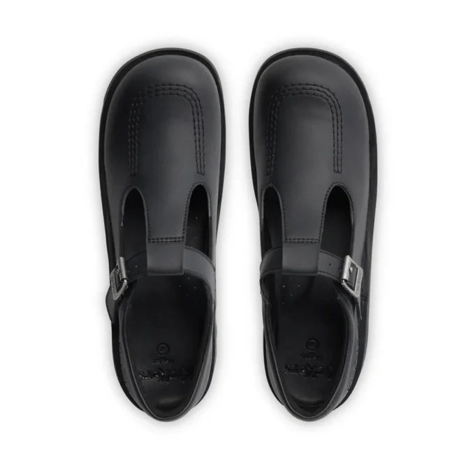 Kick T-Bar in similpelle nera per ragazze Kick T-Bar in similpelle nera per ragazze