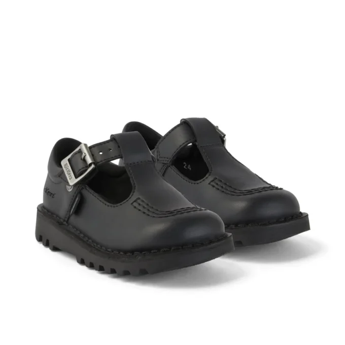 Kick T-Bar in similpelle per bambine, nero Kick T-Bar in similpelle per bambine, nero