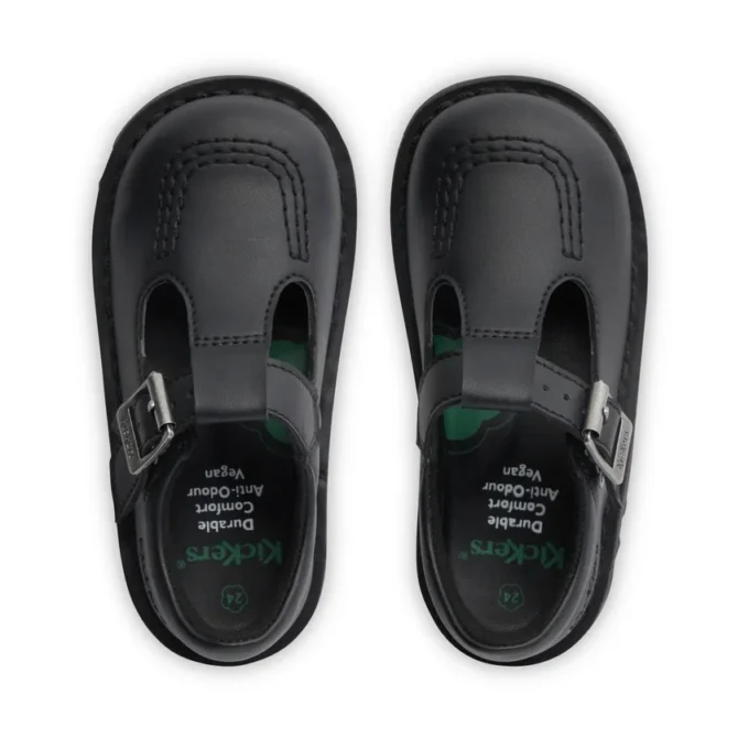 Kick T-Bar in similpelle per bambine, nero Kick T-Bar in similpelle per bambine, nero