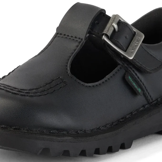 Kick T-Bar in similpelle per bambine, nero Kick T-Bar in similpelle per bambine, nero