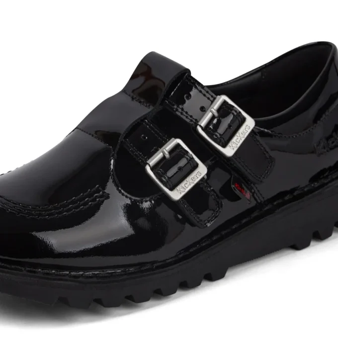 Kick T Double da donna per adulti in vernice nera Kick T Double da donna per adulti in vernice nera