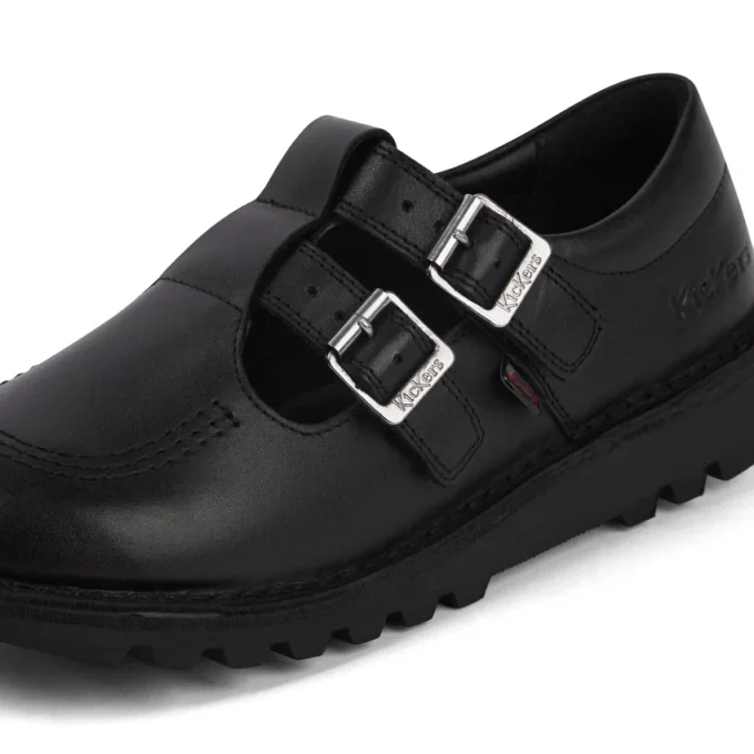 Kick T Double in pelle nera da donna Kick T Double in pelle nera da donna